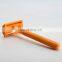 No Disposable Orange Color Stainless Steel Double Edge  Blade Safety Shaving Razor