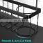 Stainless Steel Kitchen Sink Caddy Organizer Punch Free 3 In 1 Drainage Storage Rack with Rag Hanger Sink Sponge Holder