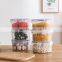 Sustainable European Take Out Home Kitchen Grain Fruit Nut Pantry Round Food Plastic Storage Box Food Containers Customized