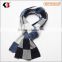 2015 Fashion knitted scarf plaid desgin 100% wool cashmere scarf