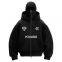 Hot Selling Blank DIY Autumn Ins Style Double Hood Zip Up Hoodie for Couples