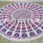 Latest design beach towels round mandala throw with terry towel