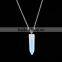 2016 Trendy Hot Style Green Aventurine Natural Stone Bullet Necklace SMJ0134