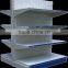 supermarket metal display shelf