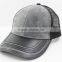 fashionable leather trucker hat with top quality