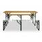 foldable wooden beer table set
