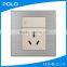 86-X1 color small 1 gang 1 way switch and universal socket