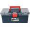LAOA 12.5 16 inch two layers economic plastic duck blue color hardware tools case with accessories case