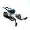 BJ-RM-045 High quality aluminum flame skull rearview motorcycle mirror for cruiser chopper