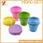 Silicone Food Grade Folding Cup Outdoor Travel Camping Reusable Heat-resistant Travel Cup