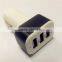 3 Port Usb Car Charger Aluminum Cover 5v/3.1A USB Car Charger Whosale