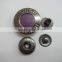 22.5mm circle round big engraved metal hand snap button