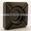 Customized 2015 New Style clear handblown black spray color Square Glass Ashtray