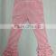 In stock Wholesale Children's ruffle capri pants 100%Cotton hot sale