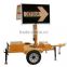 Portable Solar Trailer With Traffic Sign Message Board
