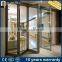 Aluminum Frame Double Layer Glass Collapsible Door