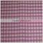 Fashionable lightweight cheap polyester check clothing fabric for ladies dress