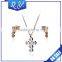 Dubai Gold Jewelry Set Cross Shaped 18K Gold Plated Jewelry Sets Wholesale