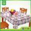 Factory Direct Sale Top PVC Tablecloth with Flannel Backing