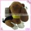 2016New cute custom stuffed plush brown dog toys