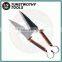 Taiwan 13" carbon steel blade TPR handle garden glass shear TOPIARY SHEAR