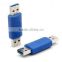 bule color parallel adapter usb AM to AM adapter/ usb 3.0/usb 2.0 converter adapter with high quality