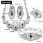 China Jewelry Wholesale Light Weight Diamond Necklace Set