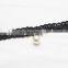 Womens necklace Black Lace White Pearl Choker