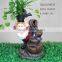 Resin indoor water fountain angel fountains