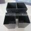 Faux leather two-section-waste bin with metal inserts, Hotel waste bin