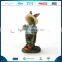 Easter Bunny Statue Figurine, Polyresin Easter Egg Basket, Resin Easter Rabbit Decoration