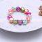 Fashion Cheap Colorful Heart Shape Plastic Bead Bracelet