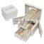 leather jewellery box,safe jewellery box with lock and drawer,fancy jewellery gift box