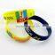 10 colors customized design glow in the dark silicon wristband with logo / colorful antistatic wrist band