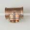 Female To Copper Tee /Brass female fitting pipe fittings
