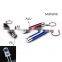 ALU+ABS 1 LED Key Chain Flashlight with 3*LR44 Battery, Promotional Keychain LED Light