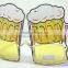Carnival festival crazy funny sunglasses, beer winebottle big party glasses