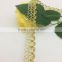 gold thread braid bullion unilateral loop circle lace trim