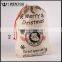 Free Shipping Personalized Large Embroidered Gift Bag Burlap Christmas Sack