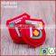 Shanghai red luxury suitcase silicone label with serial number label