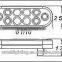 Hot sale! Back up light 6 inch Oval LED Trailer light