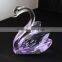 2016 small purple crystal swan wedding gift items in Zhejiang yiwu