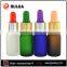 frosted matte round 10ml amber glass bottle empty