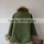 Original Design Pashmina Cape Poncho With Raccoon Fur Trim Ladies Luxury Natural Fur Edge Cashmere Shawl