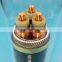 Three-core 1.8/3kV stranded copper conductors pvc insulated power cable