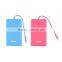 Built in Cables 3000mAh Power Bank Credit Card Shaped Portable Mobile Phone Charger
