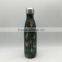 500ml Stainless steel bottle insulated bottle/ vacuum water drinking bottle leaf air transfer