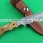 OEM Fixed competitive price damascus steel knife for outdoor