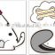 New design Lovely cartoon animal wall sticker lamp Hot sell DIY Style Creative Indoor Spotted dogs style Wall paper Light