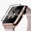 Wholesale 0.33mm 2.5 round edge Full coverage black side glass screen protector for apple watch 3.8mm / 42mm